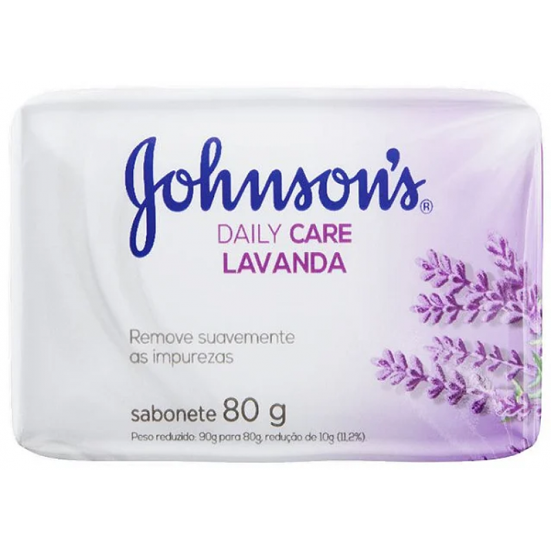 Sabonete Johnsons Lavanda Daily Care - Barra 80g